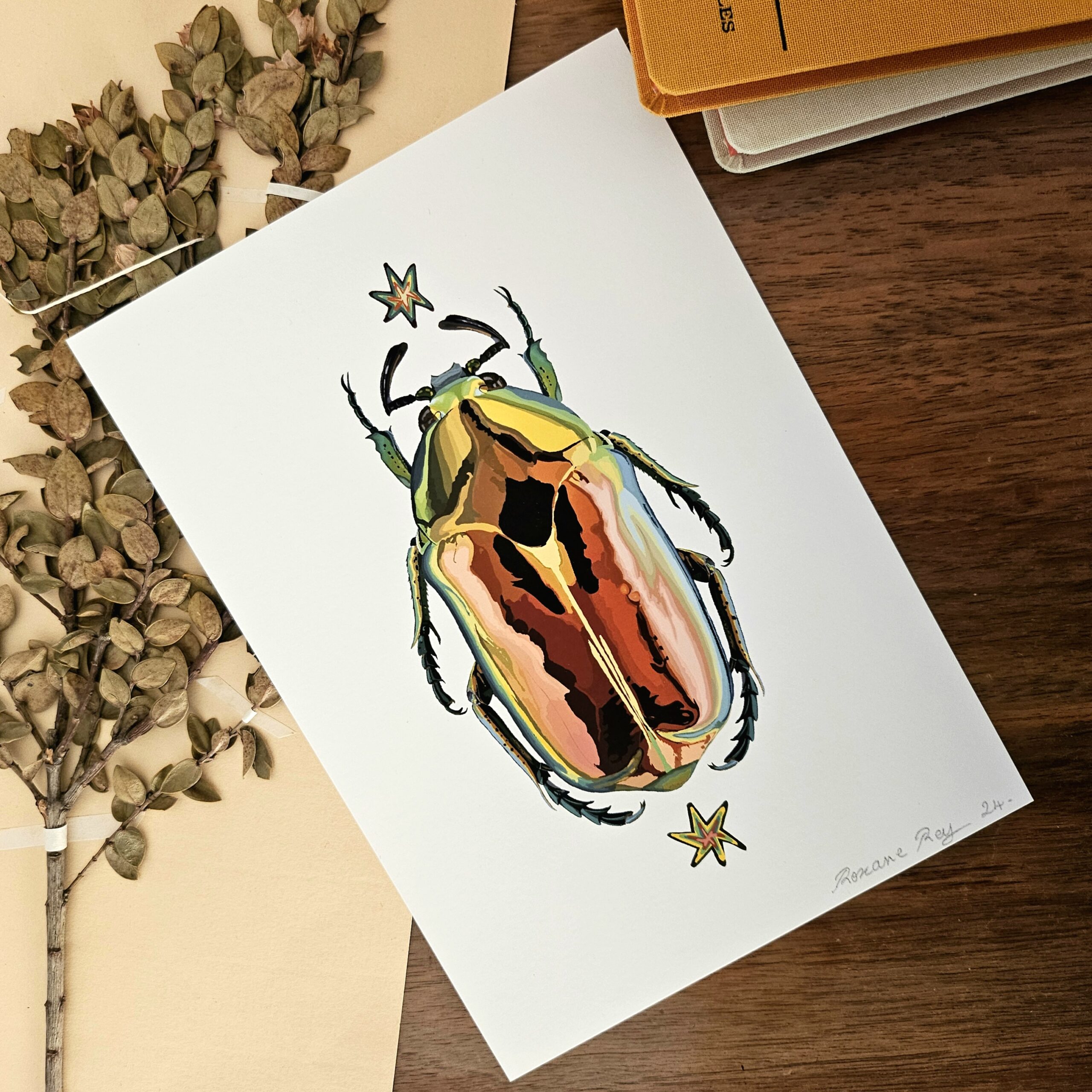 Print Scarabée multicolore